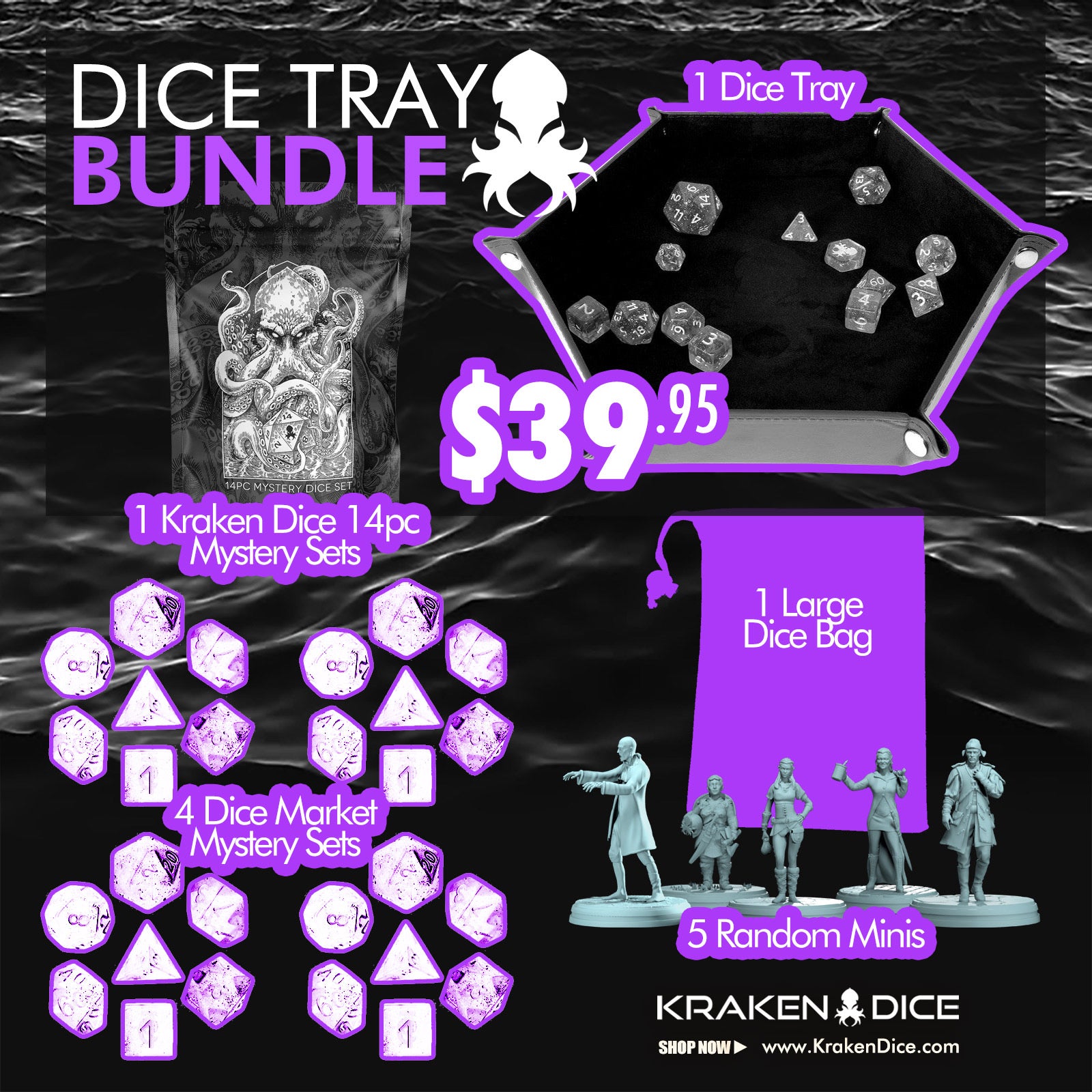 Kraken's Dice Starter Kit for TTRPG